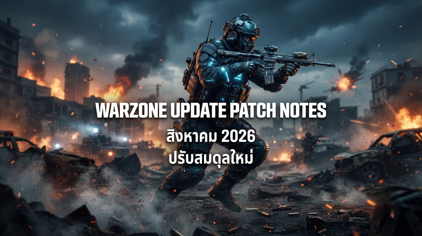 Warzone Update Patch Notes สิงหาคม 2026 ปรับสมดุลใหม่