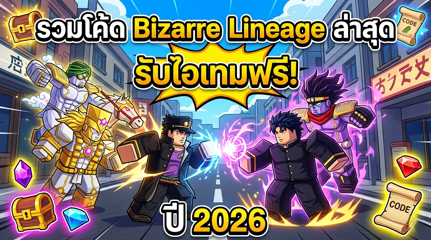 รวมโค้ด Bizarre Lineage ล่าสุด รับไอเทมฟรี ปี 2026