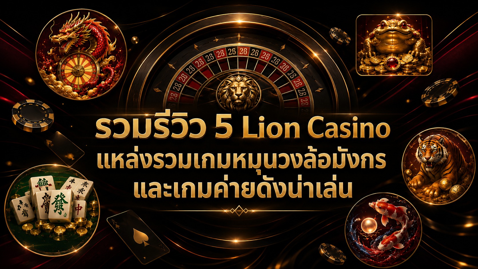 รวมรีวิว 5 Lion Casino แหล่งรวมสล็อตมังกรและเกมค่ายดังที่น่าเล่น