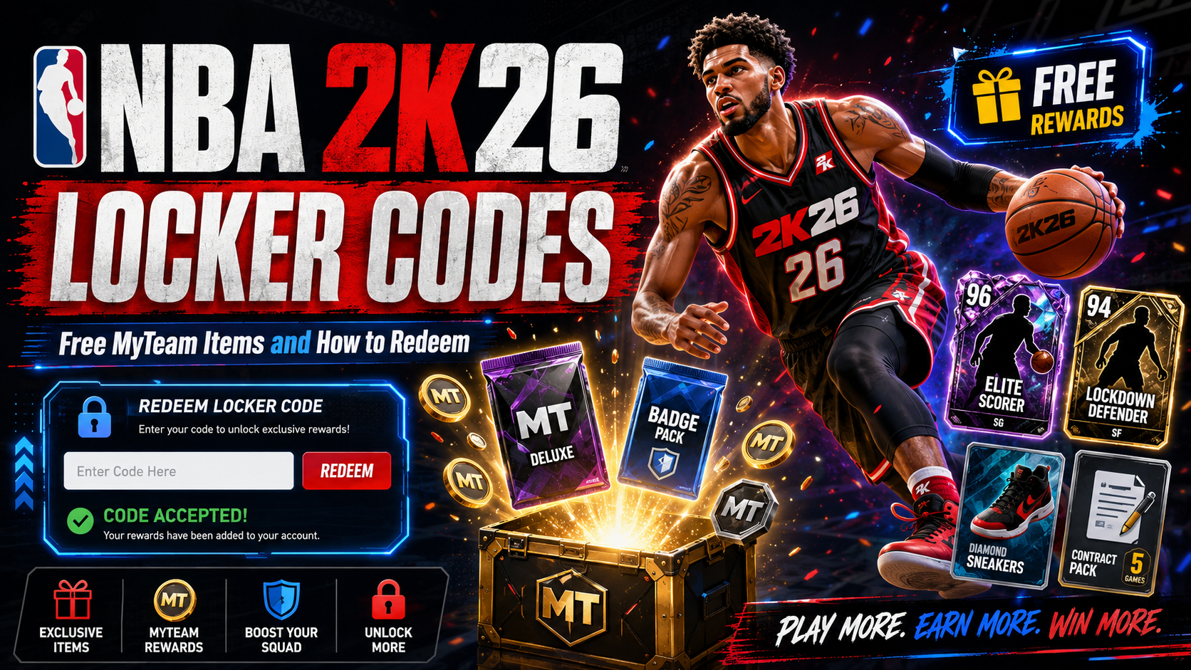 NBA 2K26 Locker Codes Free MyTeam Items and How to Redeem