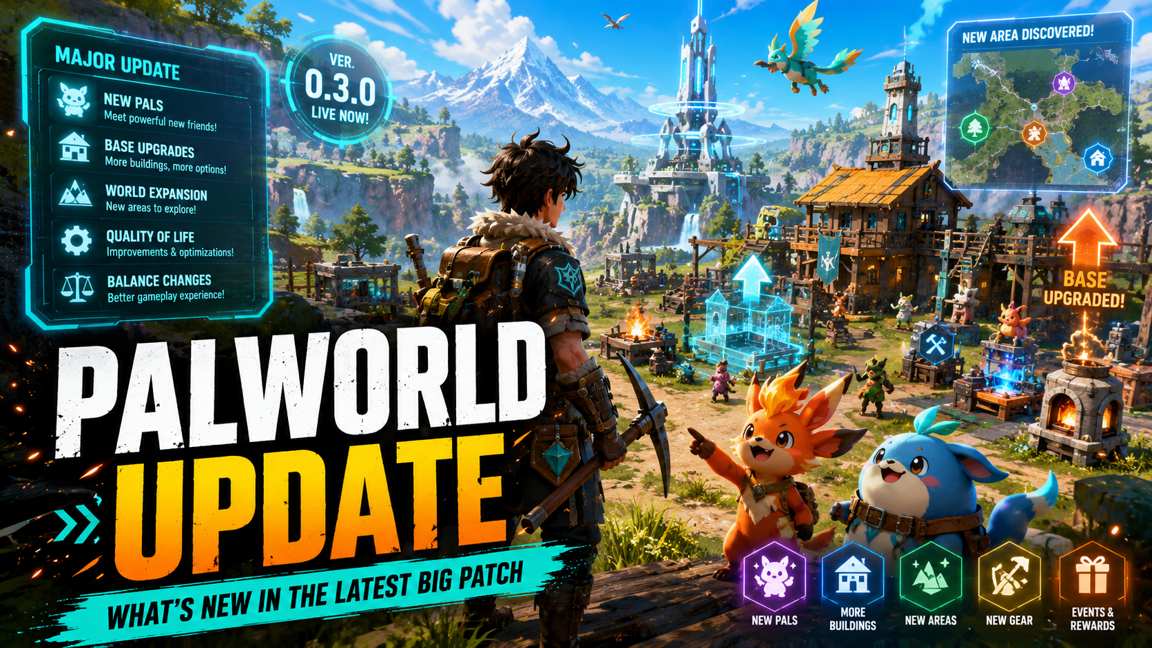 Palworld Update ล่าสุดเดือนนี้ มีอะไรใหม่ หลังออกจาก Early Access
